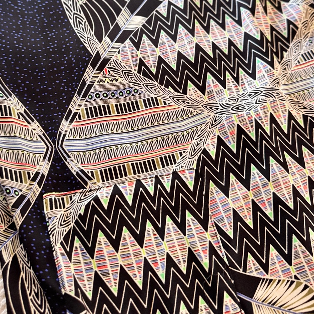 MARA HOFFMAN Boho Sleeveless Multicolored Black Maxi Dress - Picture 10 of 10